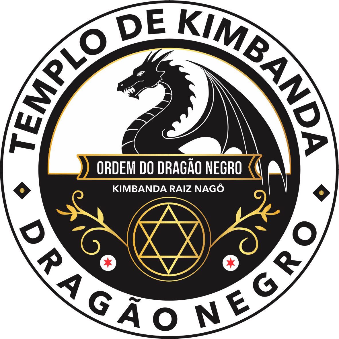 Logo do Templo de Kimbanda Dragão Negro